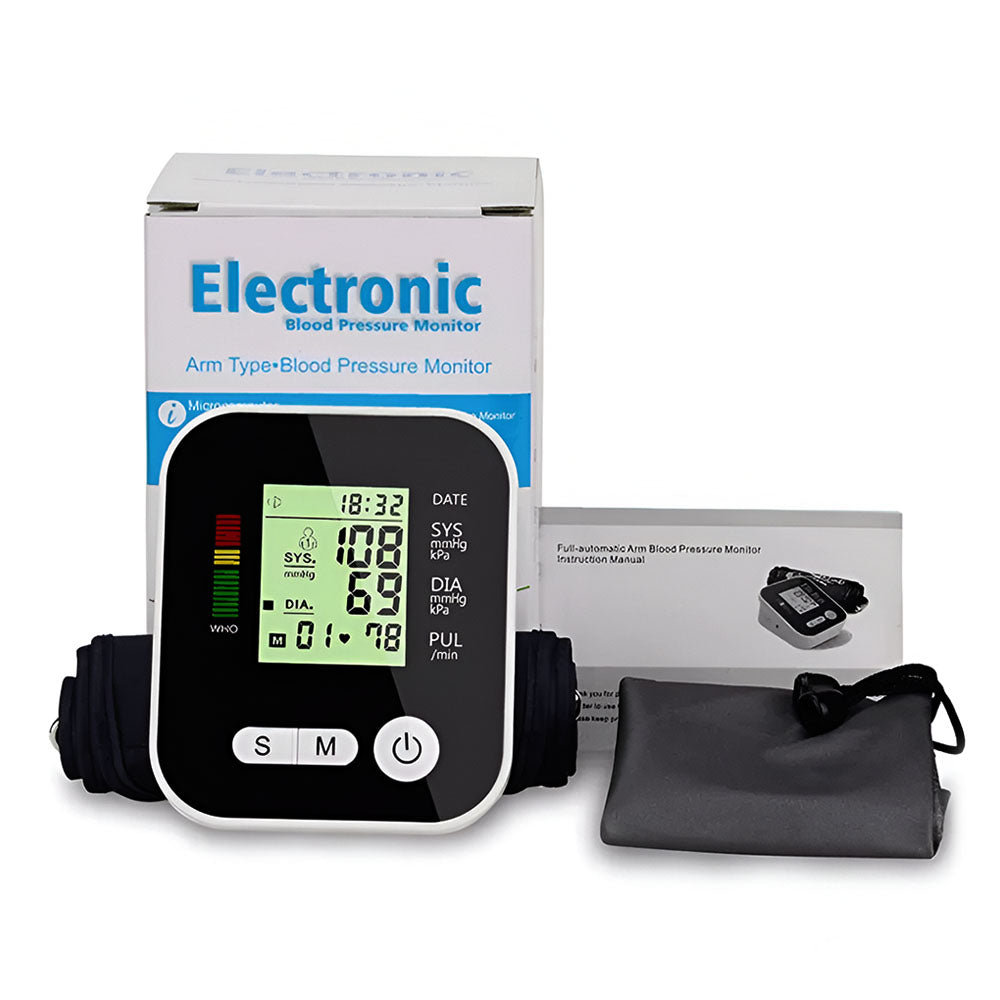 Monitor de presión arterial de brazo portátil inteligente, dispositivo médico, esfigmomanómetro, máquina Detector de salud para el hogar