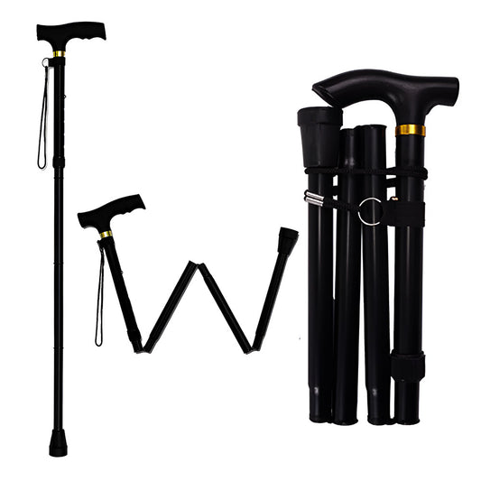 Multifunction Walking Stick Trekking Poles Telescopic Fold